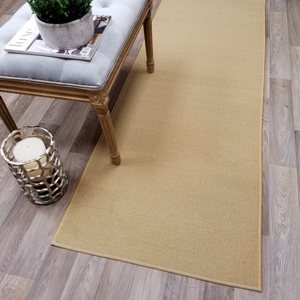 Charlton Home Barlow Non Skid Rubber Backed Beige Area Rug & Reviews